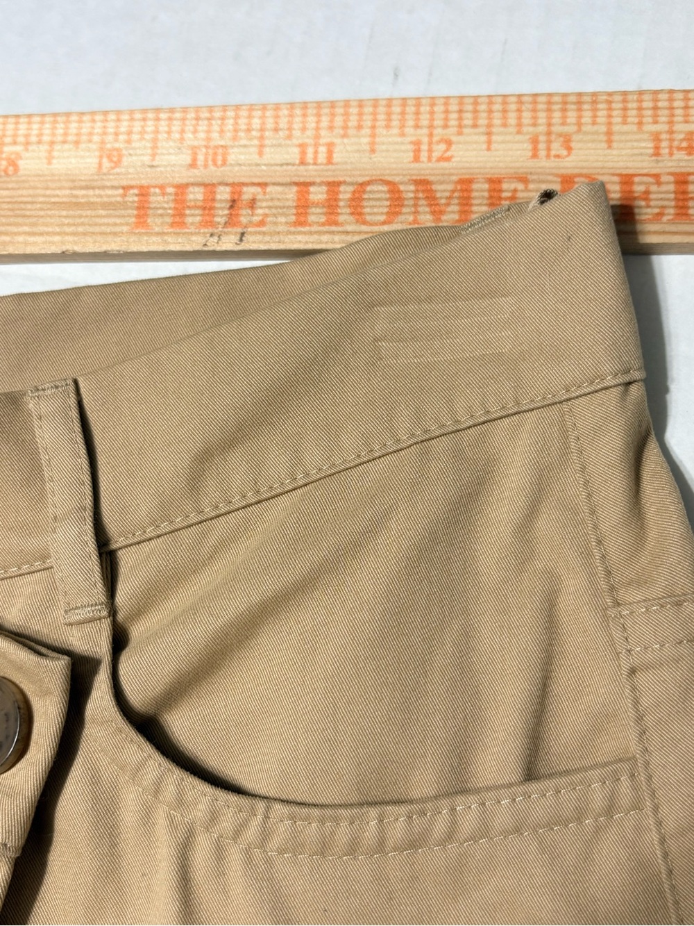 COS Asymmetric Cross Over Tan Cotton Midi Skirt Pockets 4 - Picture 7 of 12